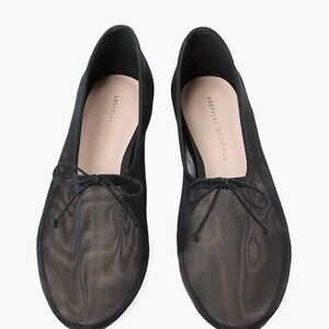 Loeffler Randall Black Mesh Flats
